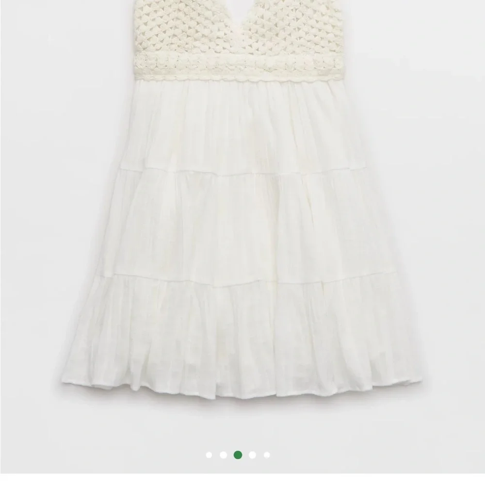 Aerie size large White Crochet Top Dress - Picture 7 of 8